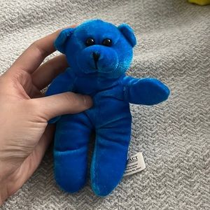 Soft blue bear plush